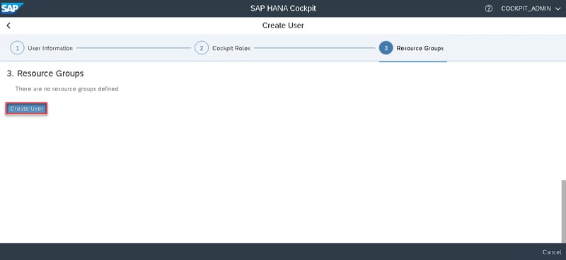 14_create user_Setting up the SAP Hana Cockpit _How to Configure the SAP HANA Cockpit 2.0