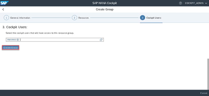 29_create group_Setting up the SAP Hana Cockpit _How to Configure the SAP HANA Cockpit 2.0