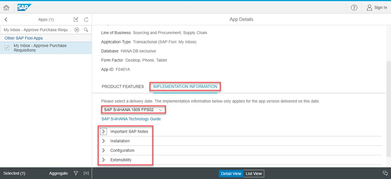 8 finding information about sap fioro app_important sap notes_How to Implement an SAP Fiori App in S4HANA_Createch