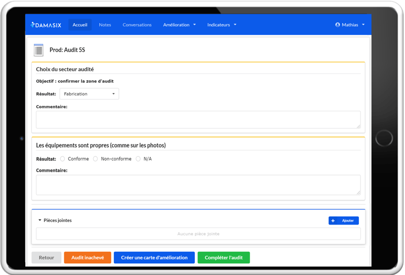 DamaSix_DMS_gestion quotidienne_Audit_Createch