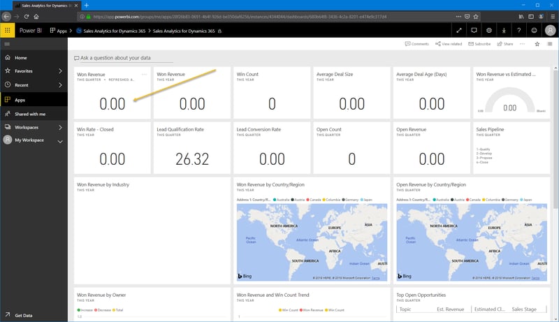 Power BI_Microsoft Dynamics 365 CRM_Dashboard_Createch Montreal Canada