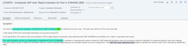 Rapid Activation for SAP Fiori_Leverage Rapid Content Activation_SAP S4HANA Conversion Project_Lessons Learned_Createch