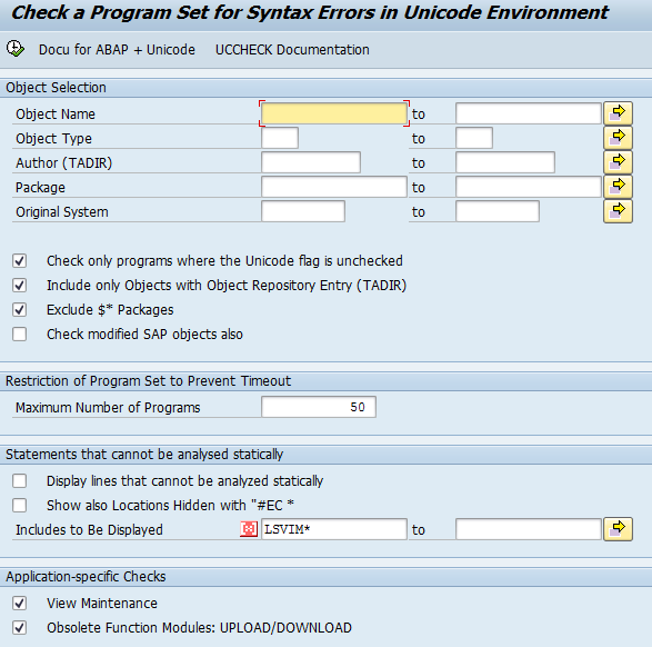 UCCHECK_SAP S4HANA_Conversion_Createch